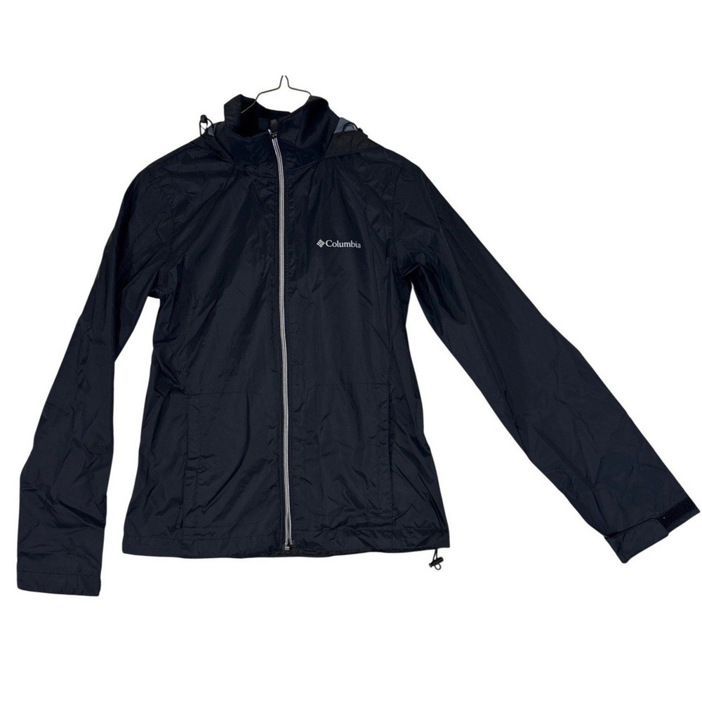 Columbia Switchback III Rain Jacket Womens XS Black Waterproof Windbreake WL0127
